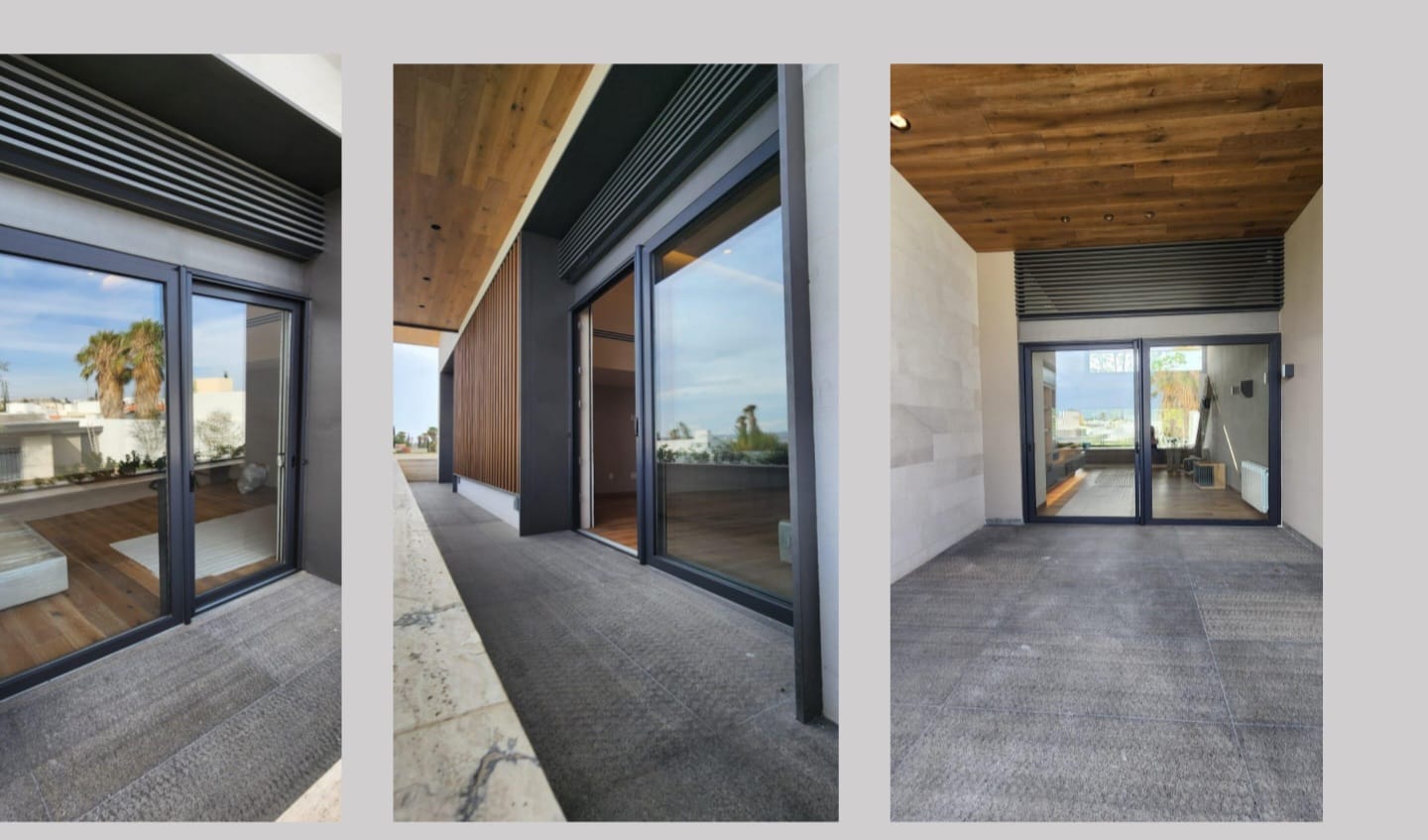 Puertas corredizas de PVC con vista panorámica